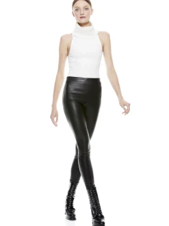 MADDOX SIDE ZIP LEATHER LEGGING