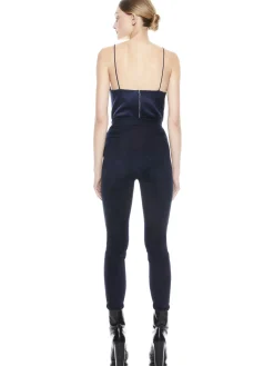 MADDOX SIDE ZIP SUEDE LEGGING