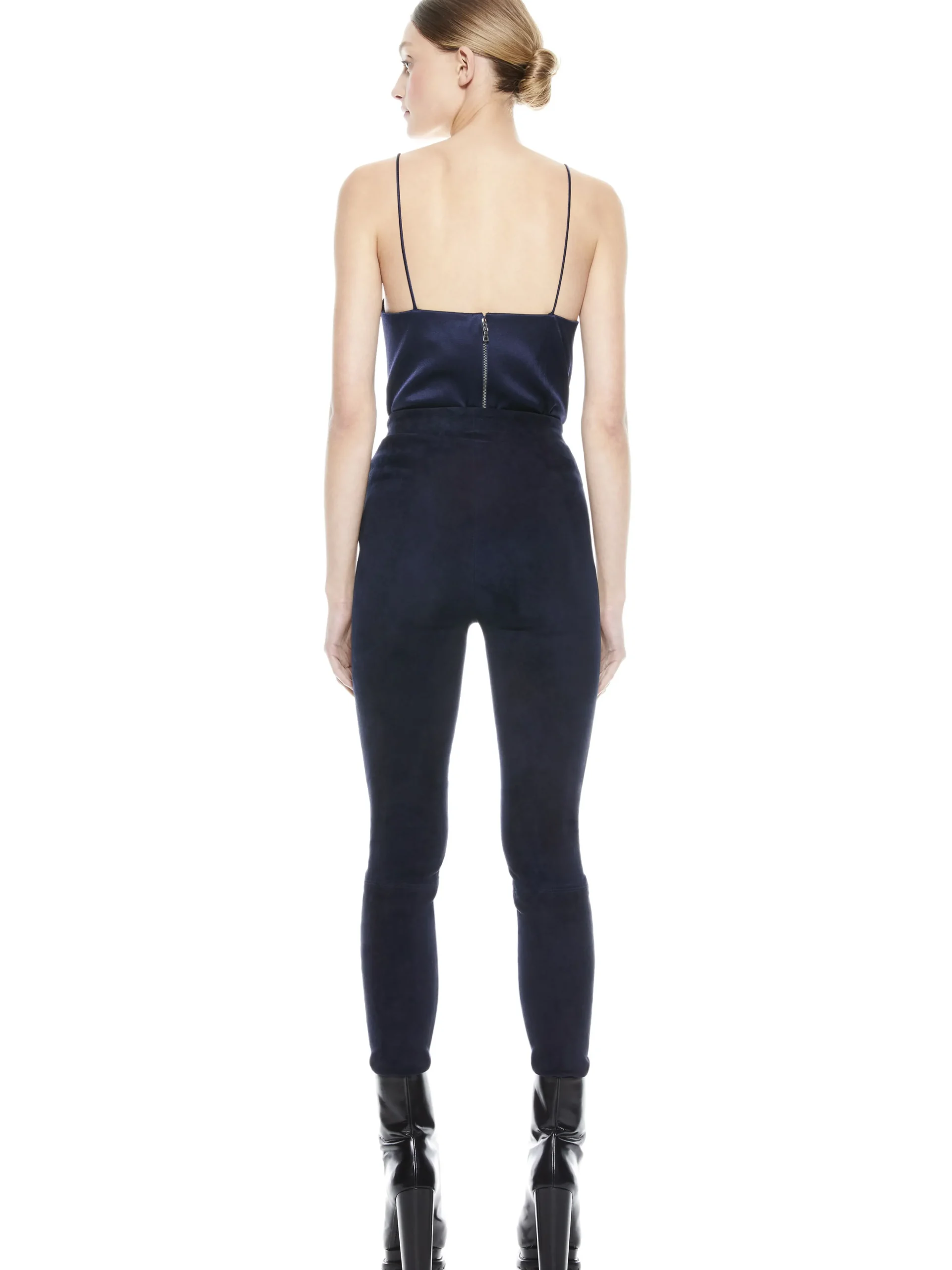 MADDOX SIDE ZIP SUEDE LEGGING