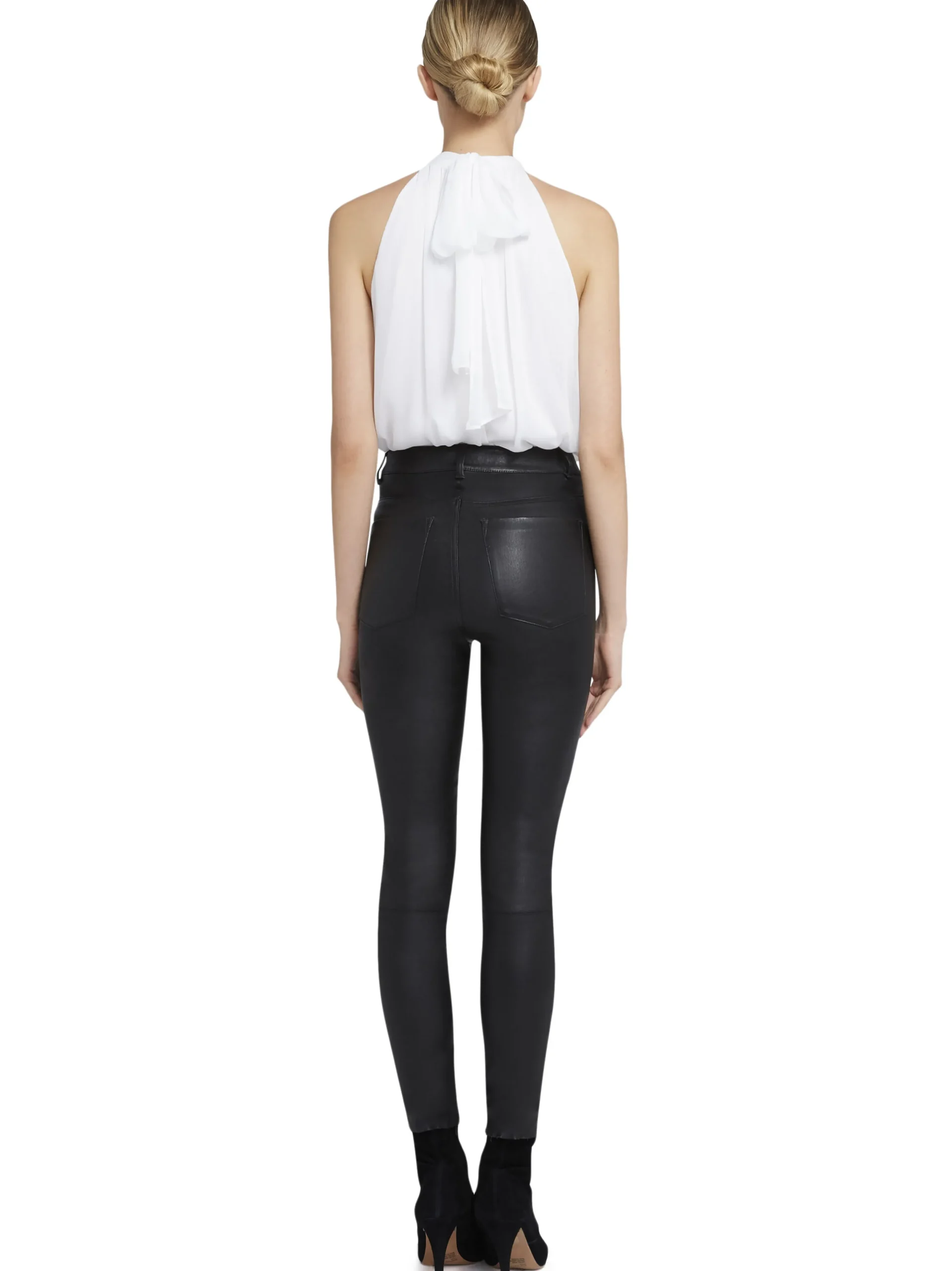MARIS HALTER NECK GATHERED TOP