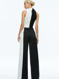 MERI COLOR BLOCK BLAZER TOP + POMPEY COLOR BLOCK PANT