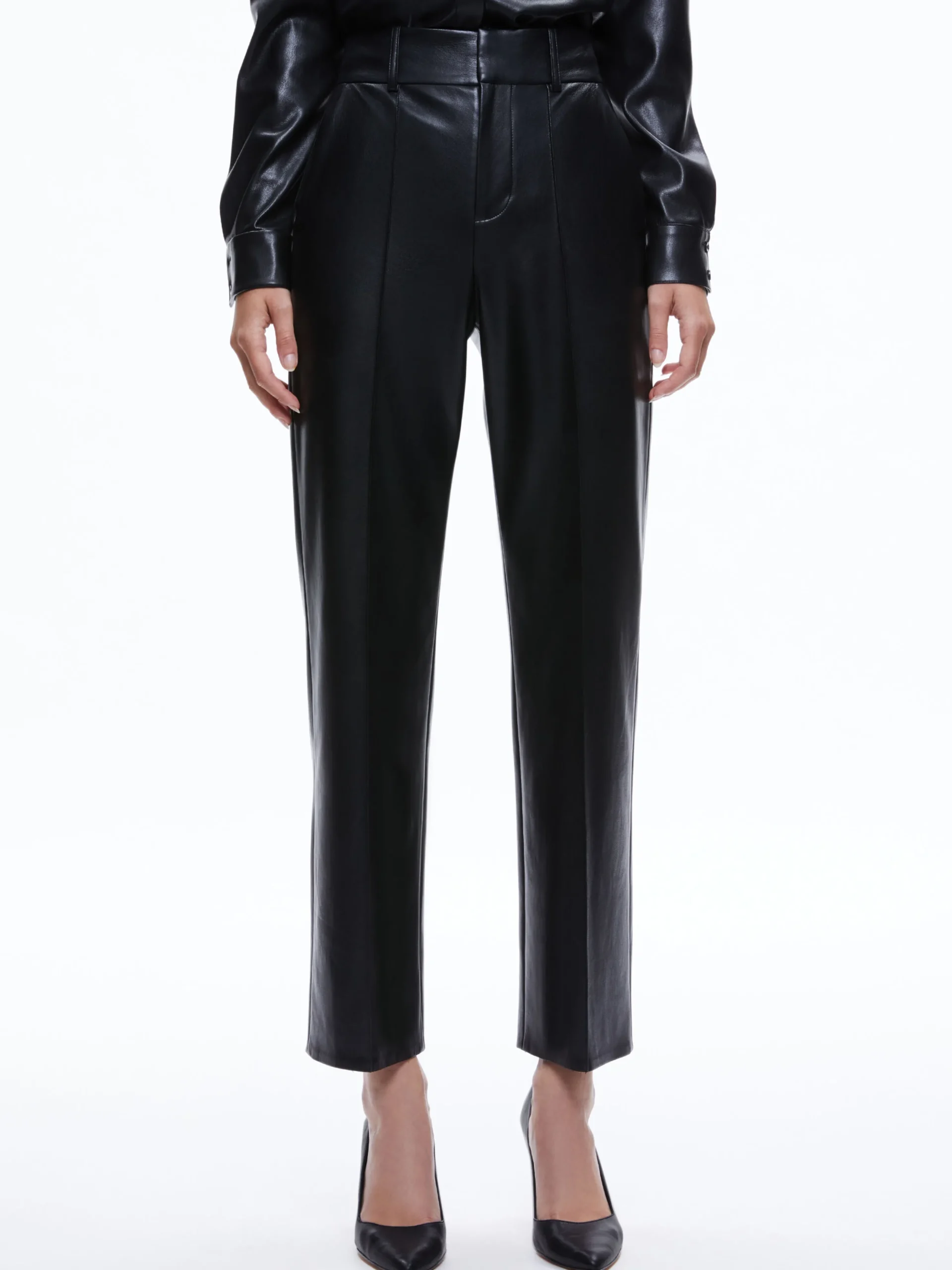 MING VEGAN LEATHER ANKLE PANT