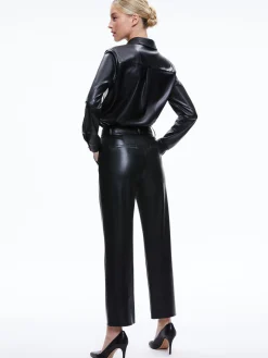 MING VEGAN LEATHER ANKLE PANT