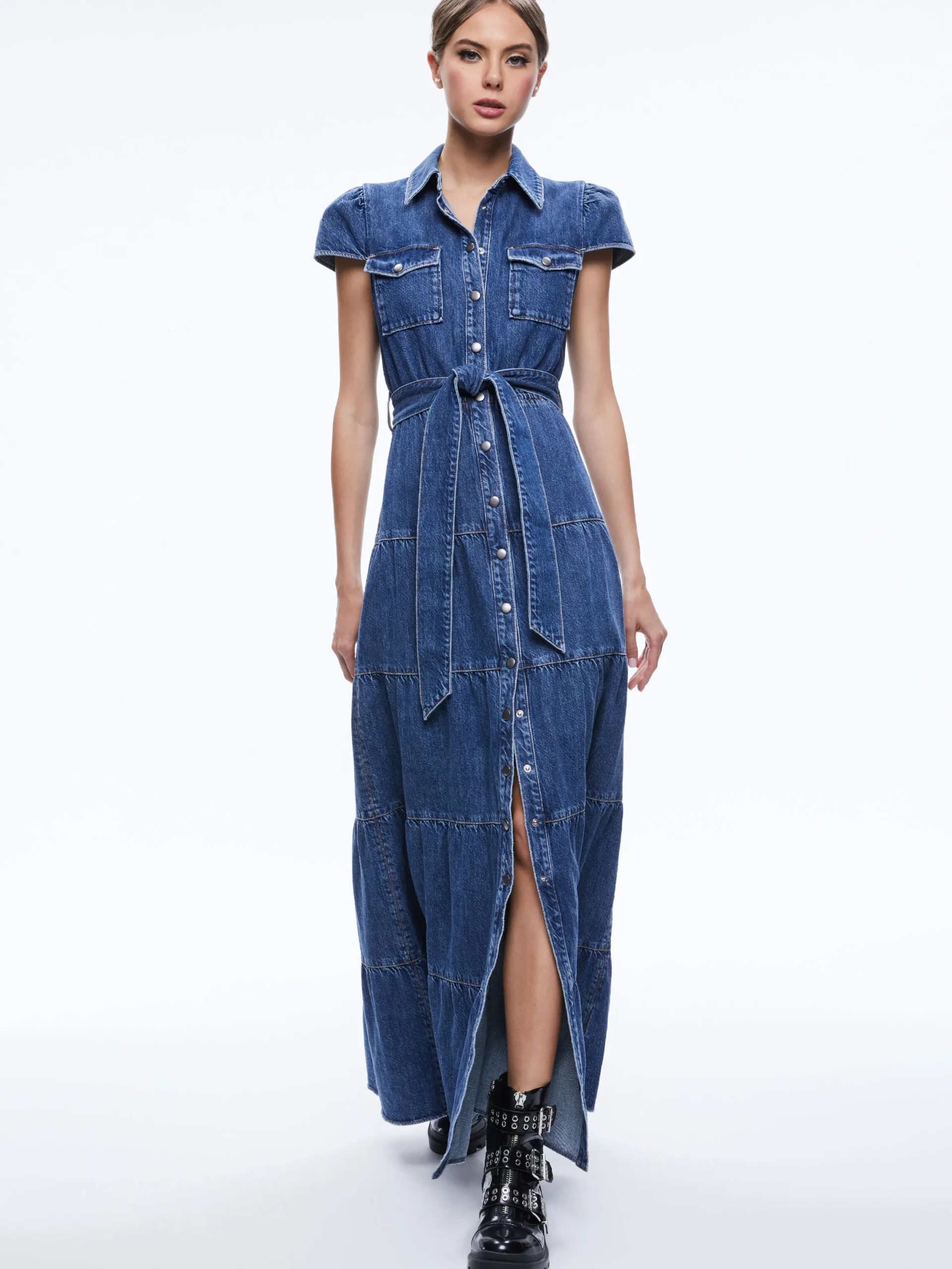 MIRANDA MAXI DENIM DRESS
