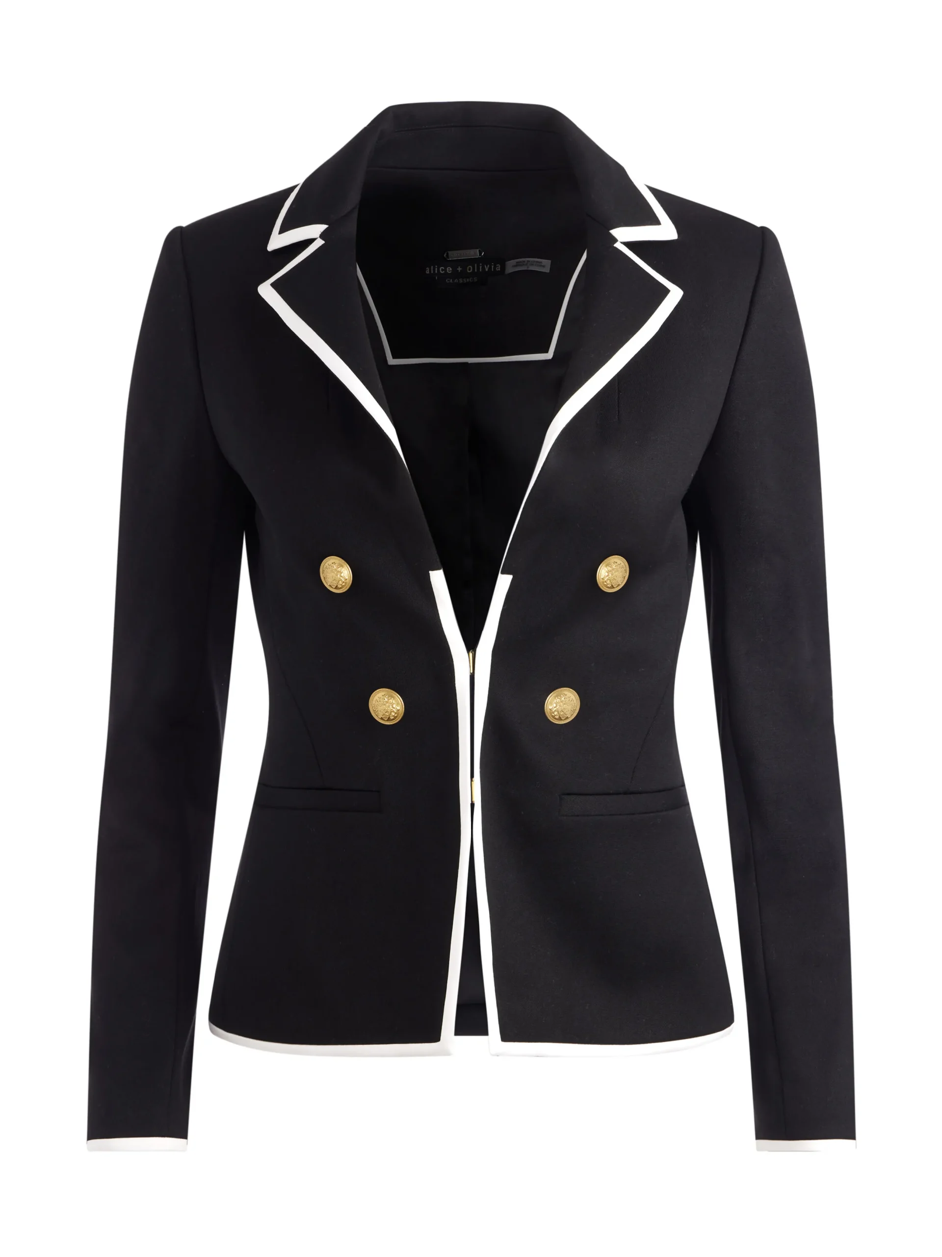 MYA CONTRAST PIPING FITTED BLAZER + PRINCESS CONTRAST PIPING PANT