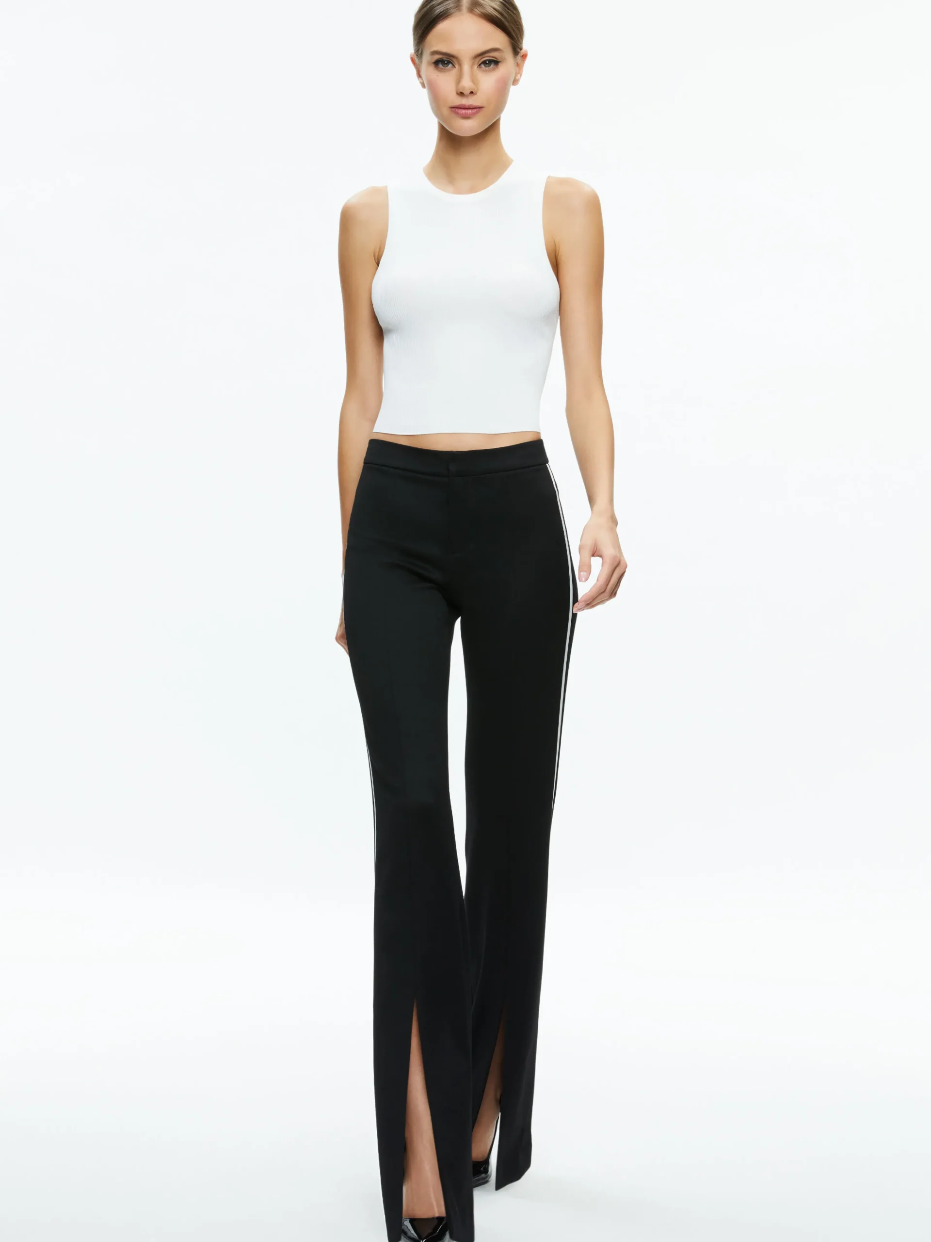 MYA CONTRAST PIPING FITTED BLAZER + PRINCESS CONTRAST PIPING PANT