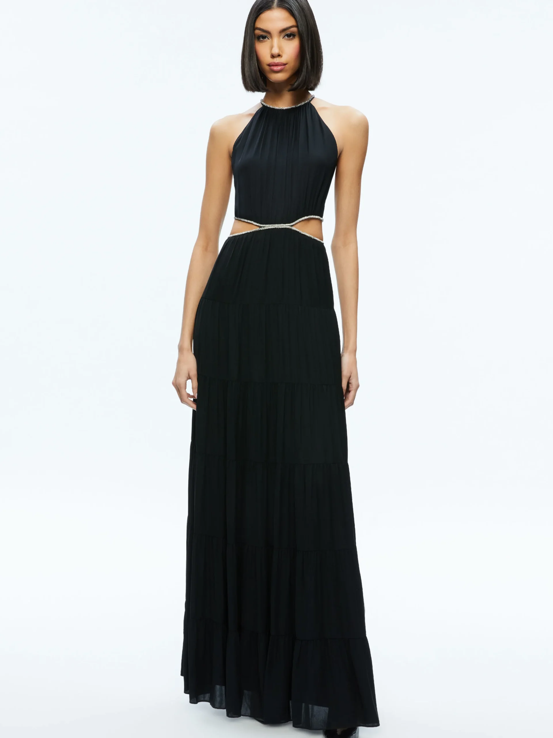 MYRTICE EMBELLISHED CUT OUT MAXI DRESS