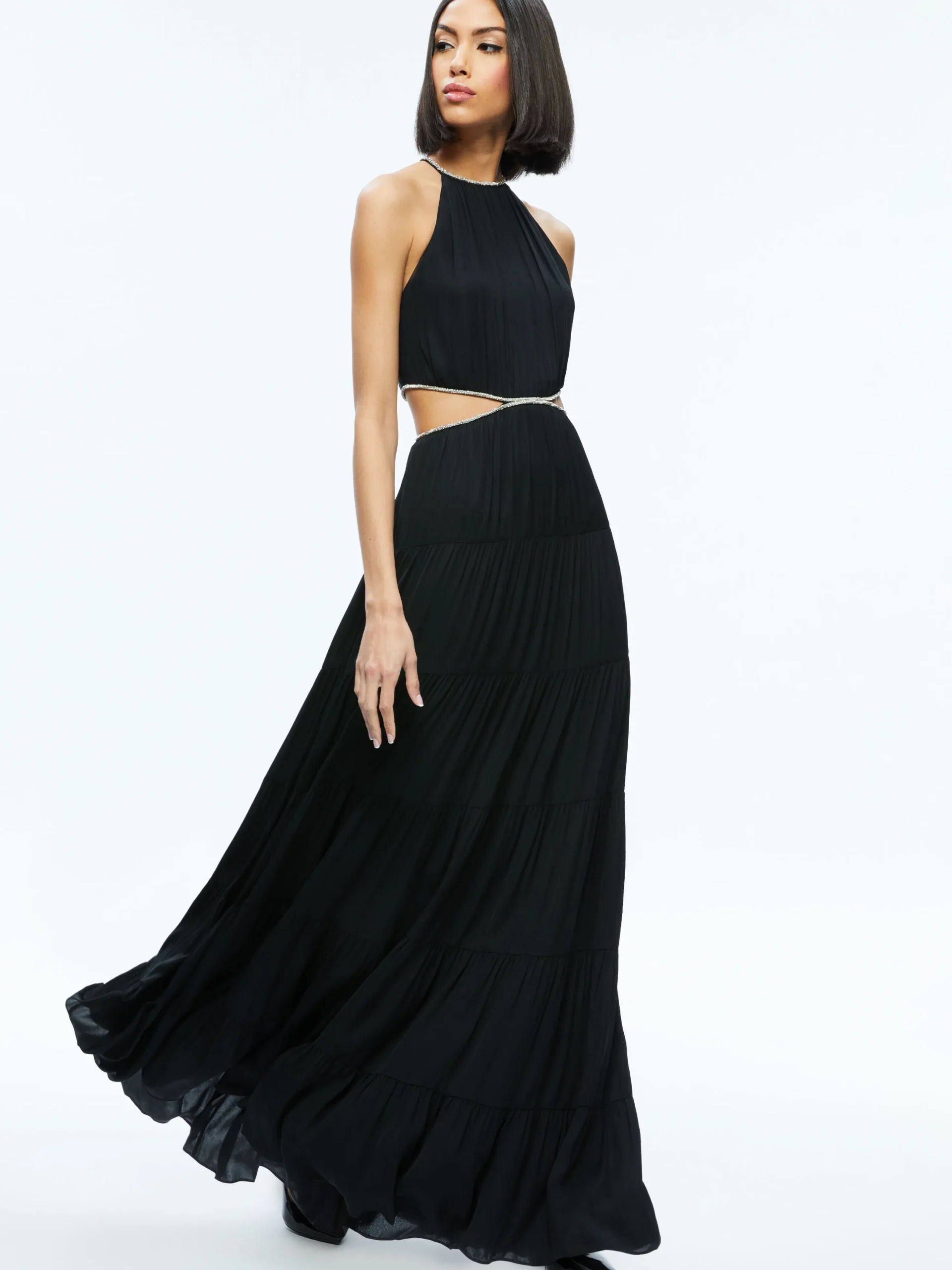 MYRTICE EMBELLISHED CUT OUT MAXI DRESS