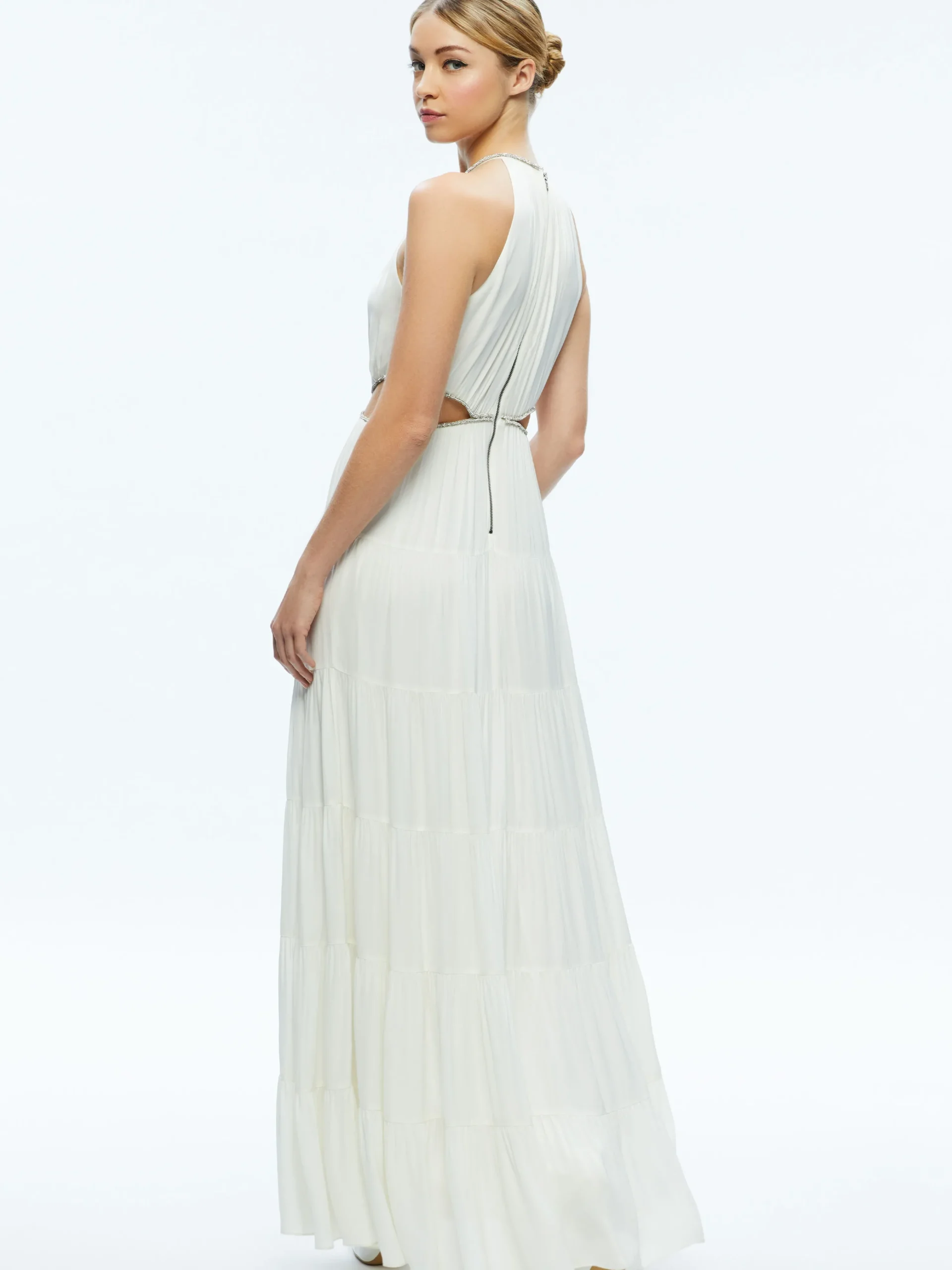 MYRTICE EMBELLISHED CUT OUT MAXI DRESS