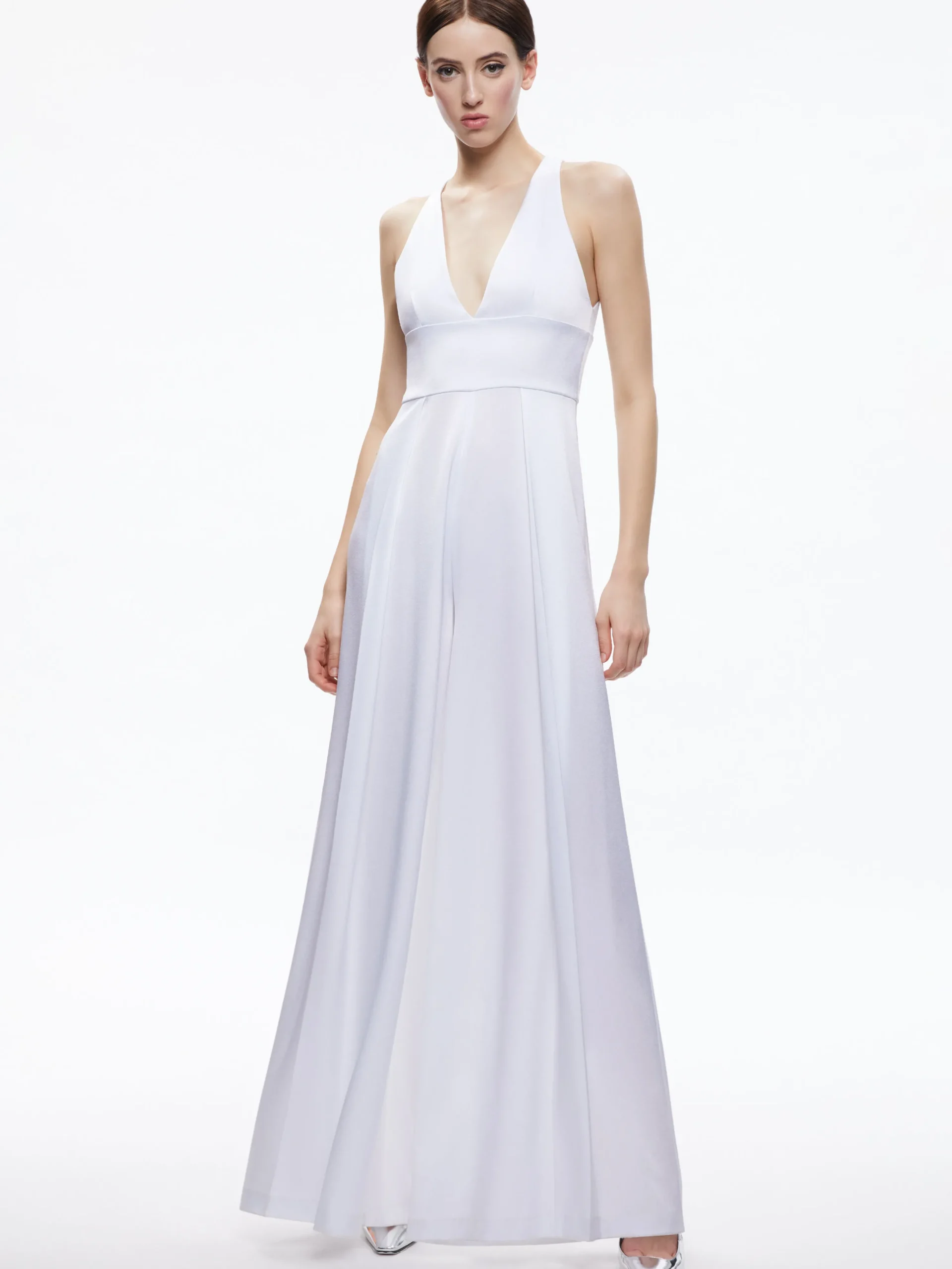 MYRTLE DEEP V-NECK WIDE LEG JUMPSUIT