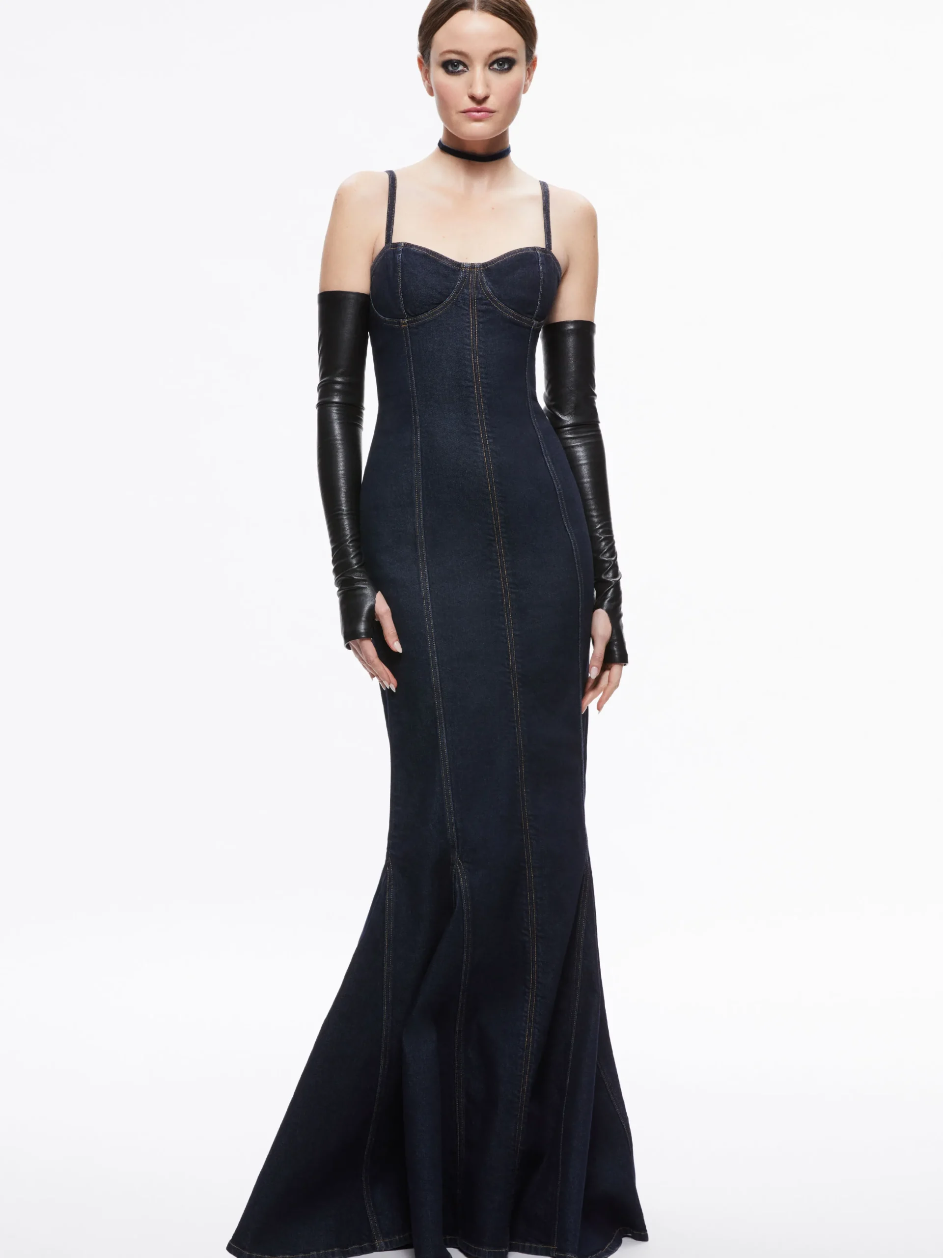NATACHA GODET MAXI DENIM DRESS