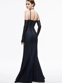 NATACHA GODET MAXI DENIM DRESS