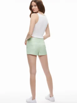 OLIVIA VEGAN LEATHER SHORT