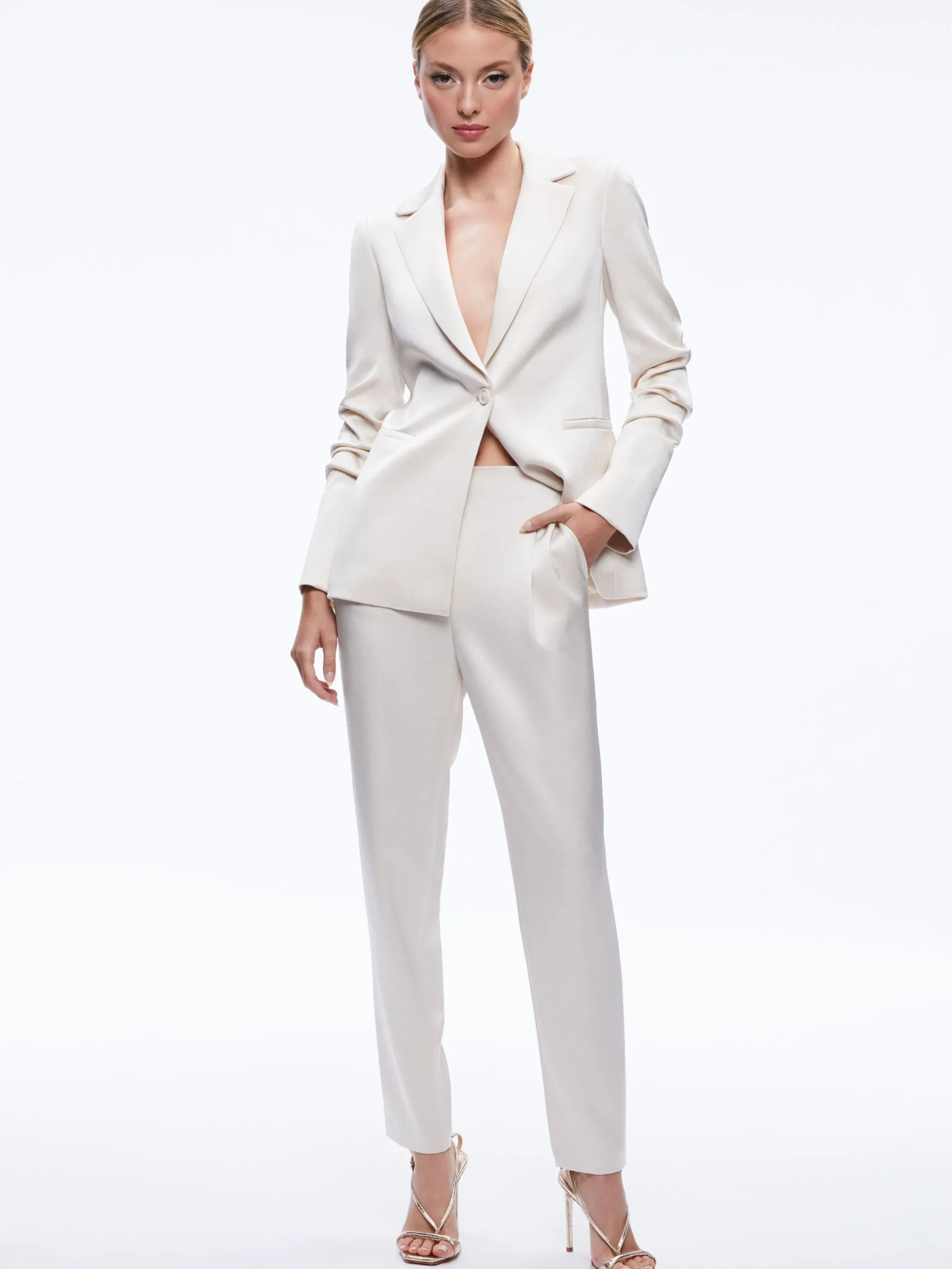 PAILEY FTTED NOTCH COLLAR BLAZER + JESSIE SLIM PANT