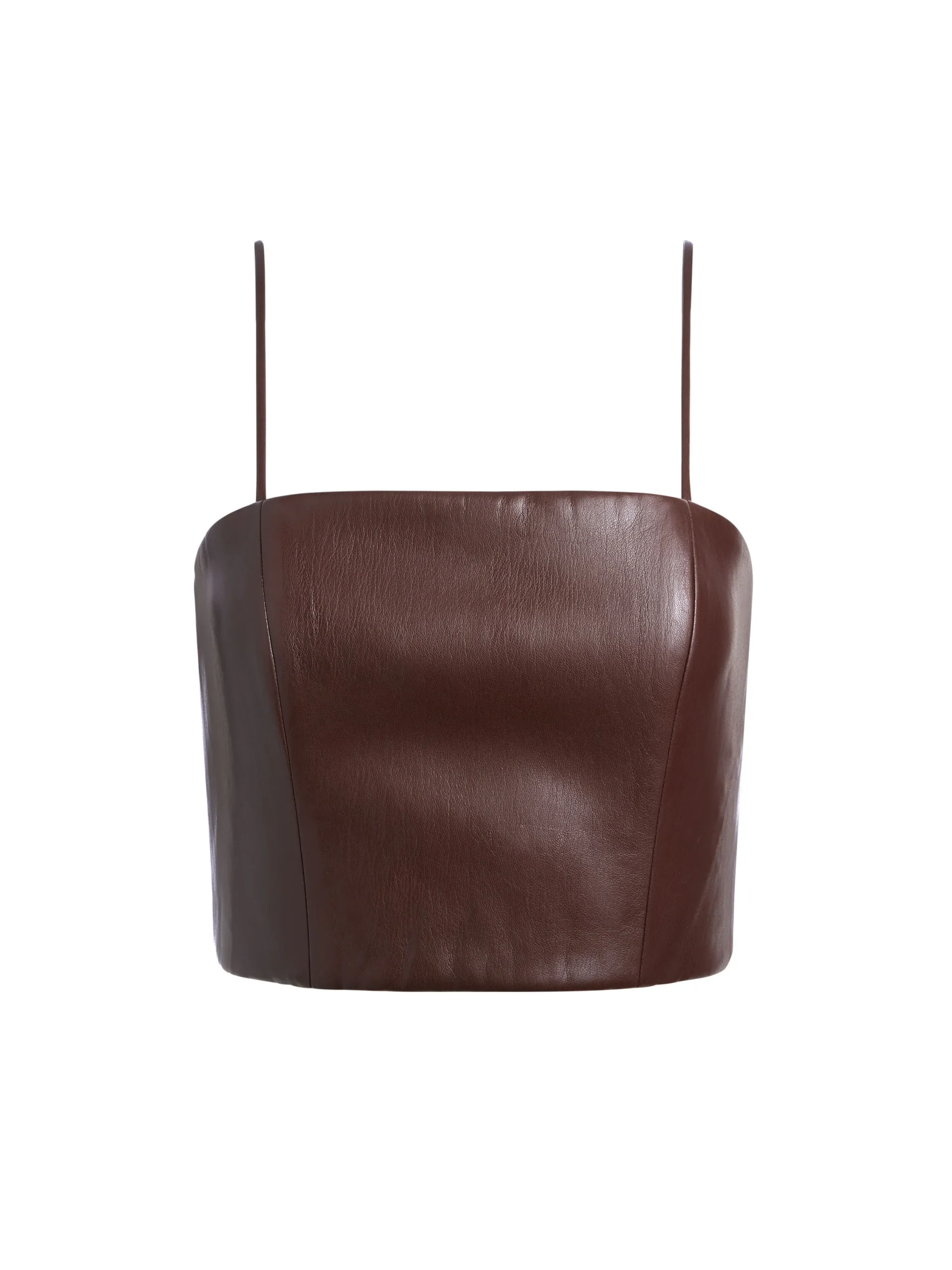 PEARLE VEGAN LEATHER BUSTIER TOP + SIOBHAN VEGAN LEATHER MAXI SKIRT