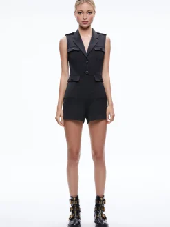 PHILLIS UTILITY SLEEVELESS ROMPER
