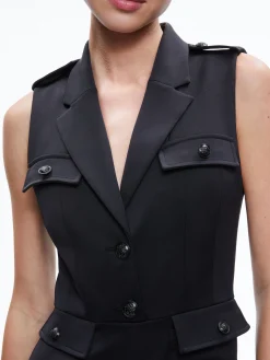 PHILLIS UTILITY SLEEVELESS ROMPER