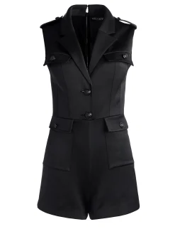 PHILLIS UTILITY SLEEVELESS ROMPER