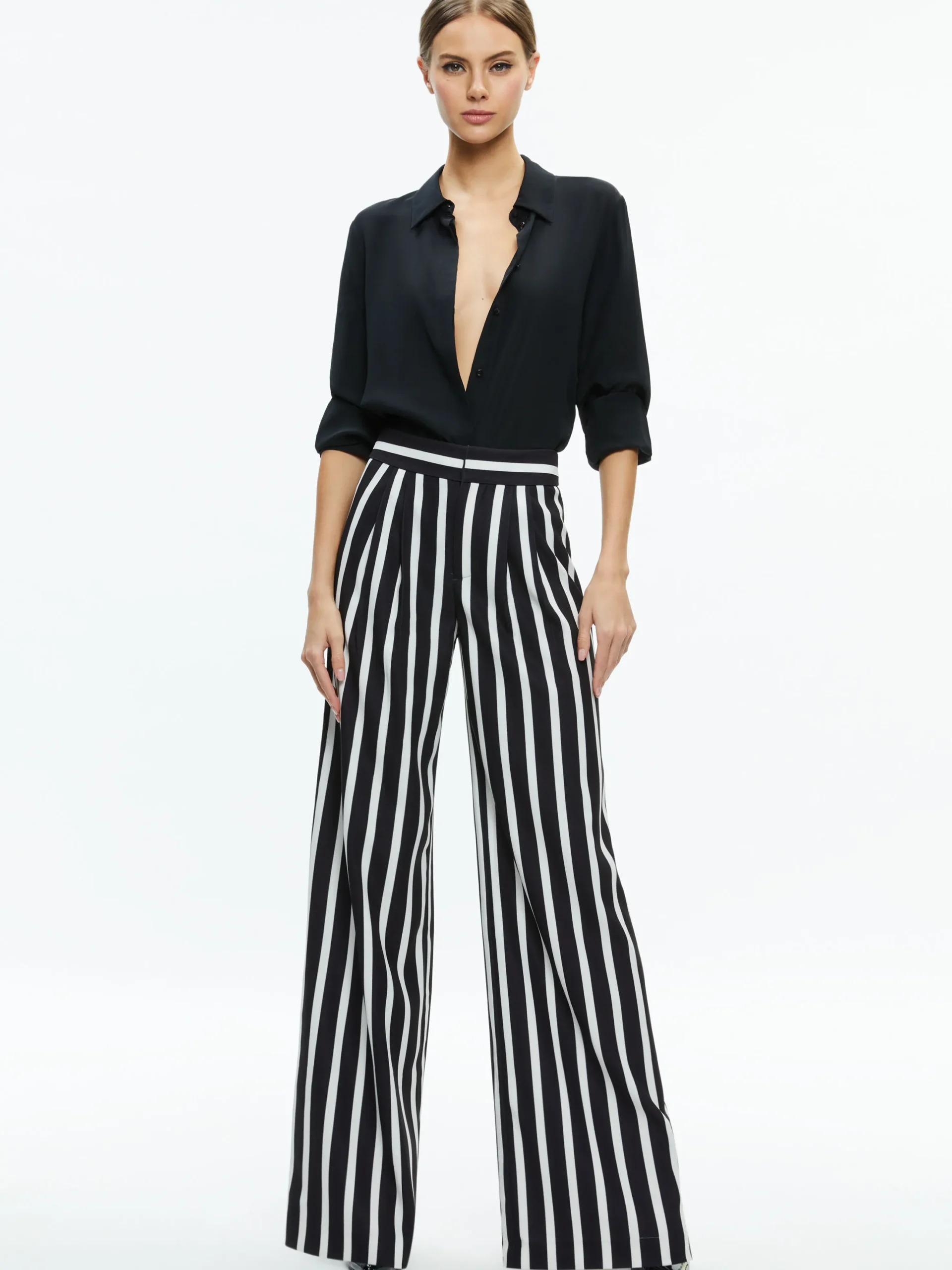 POMPEY HIGH WAISTED PLEATED PANTS