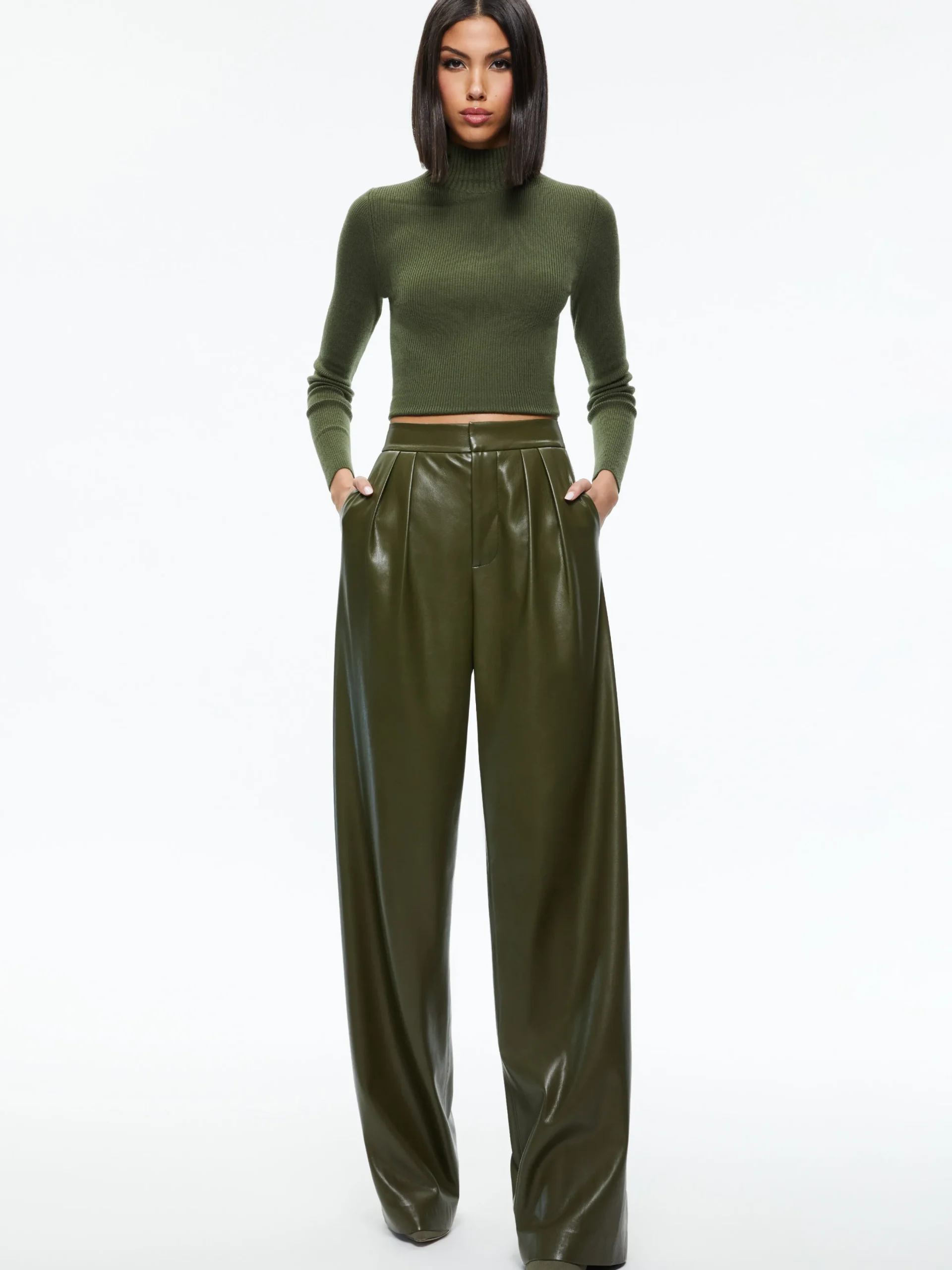 POMPEY VEGAN LEATHER PANT