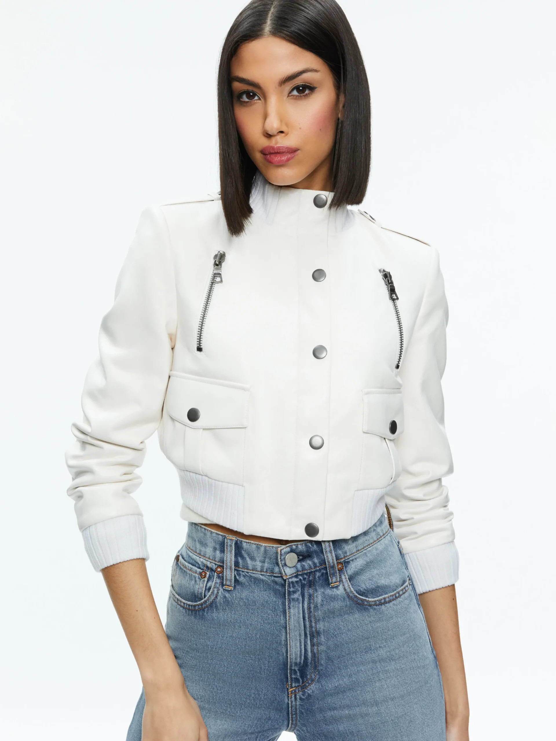 RIA VEGAN LEATHER MOTO JACKET