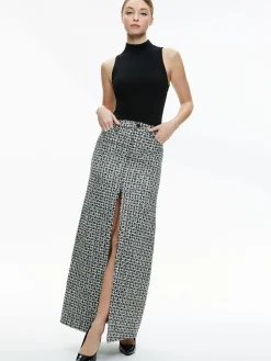 RYE TWEED MAXI SKIRT