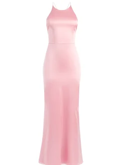 SAMIA HALTER NECK FISHTAIL GOWN