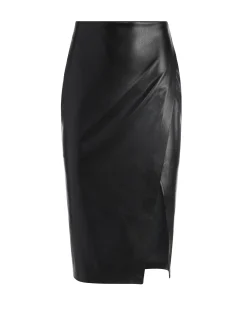 SIOBHAN FRONT WRAP MIDI SKIRT