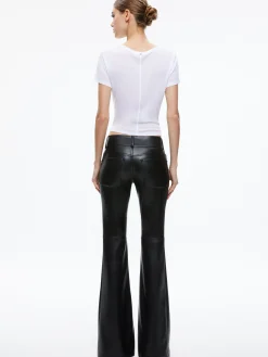 STACEY VEGAN LEATHER BELL BOTTOM