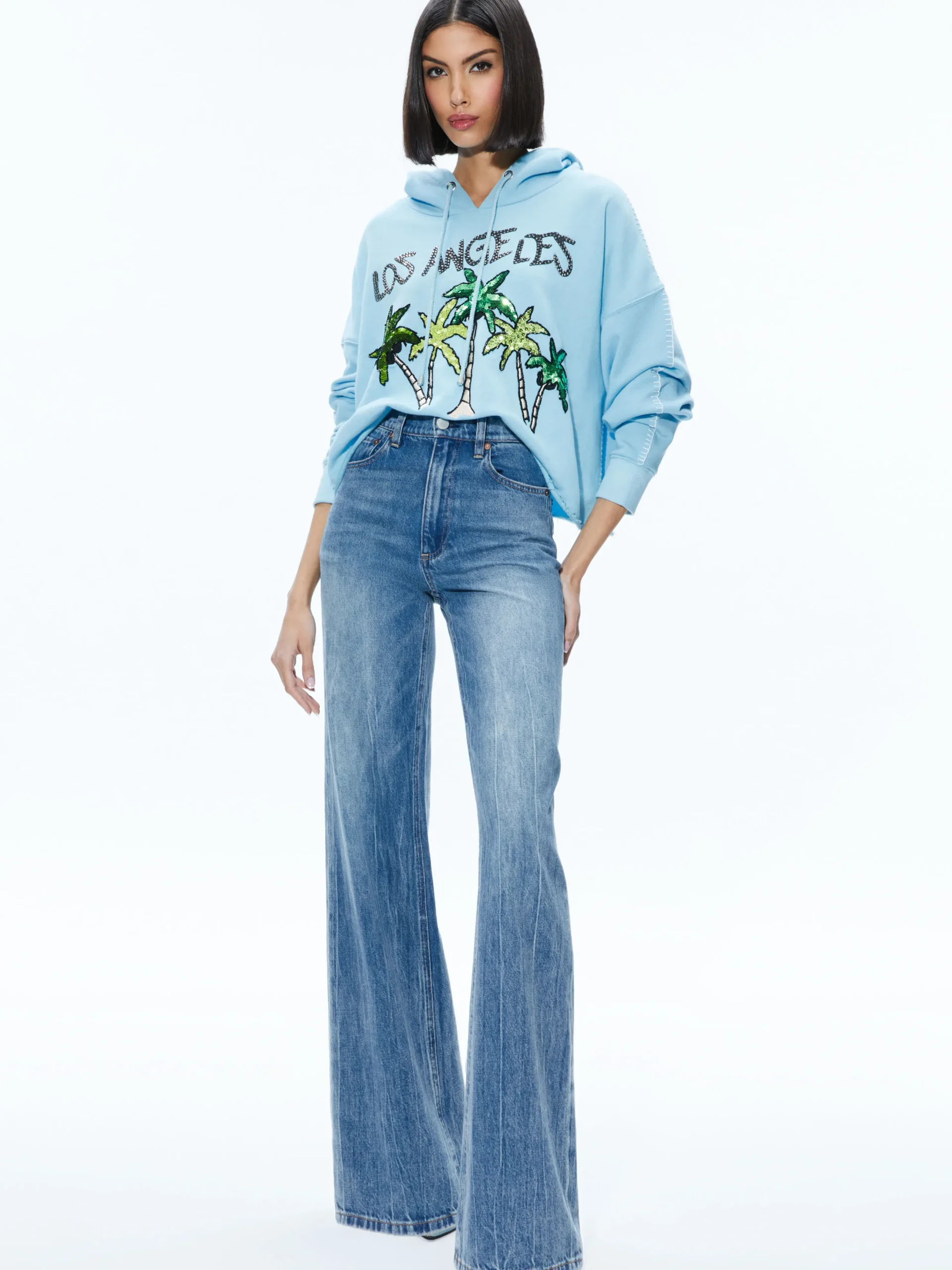 SUNNY BOXY CROPPED HOODIE