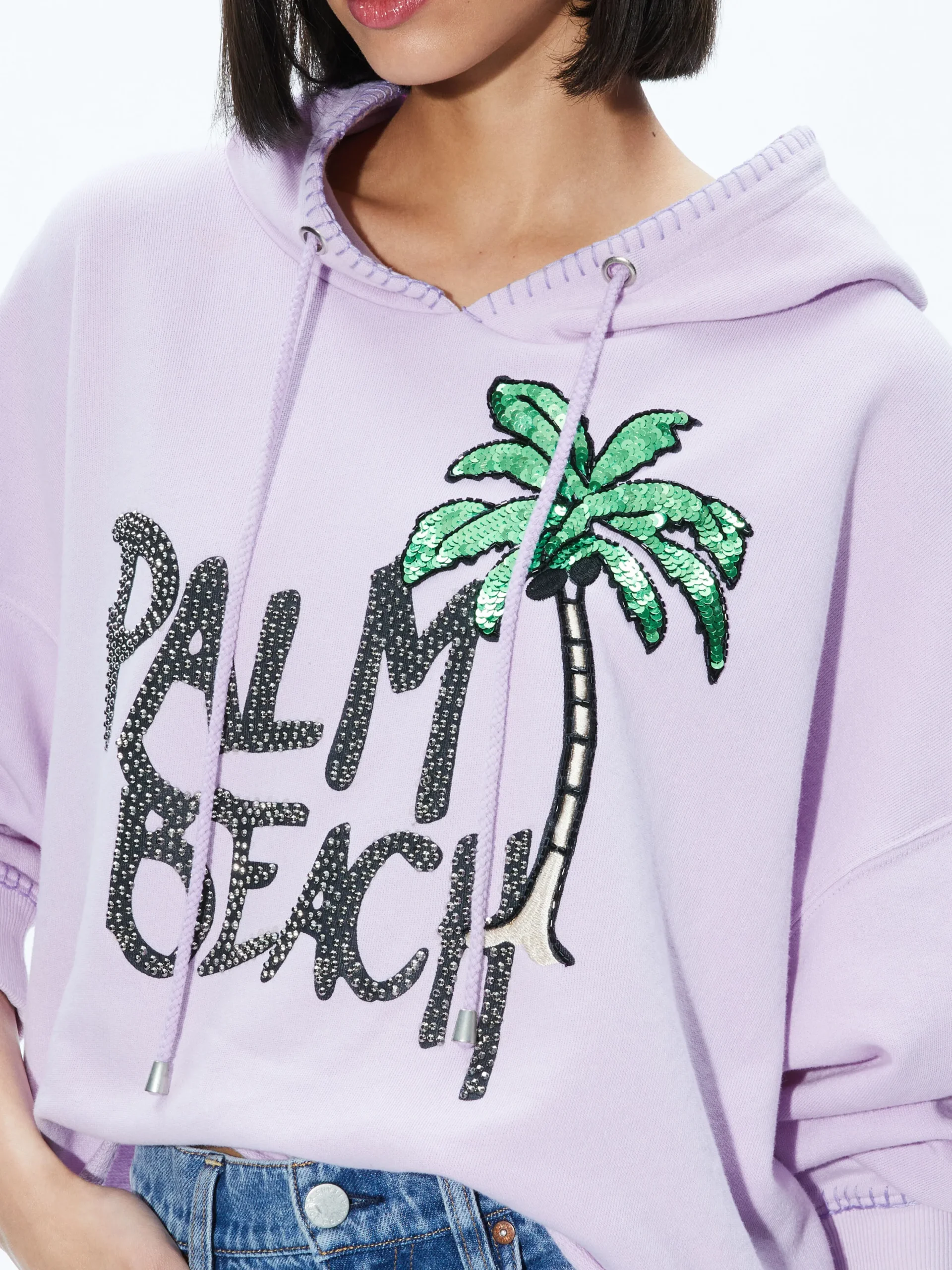 SUNNY BOXY CROPPED HOODIE