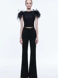 TAMICA FEATHER DETAIL TOP