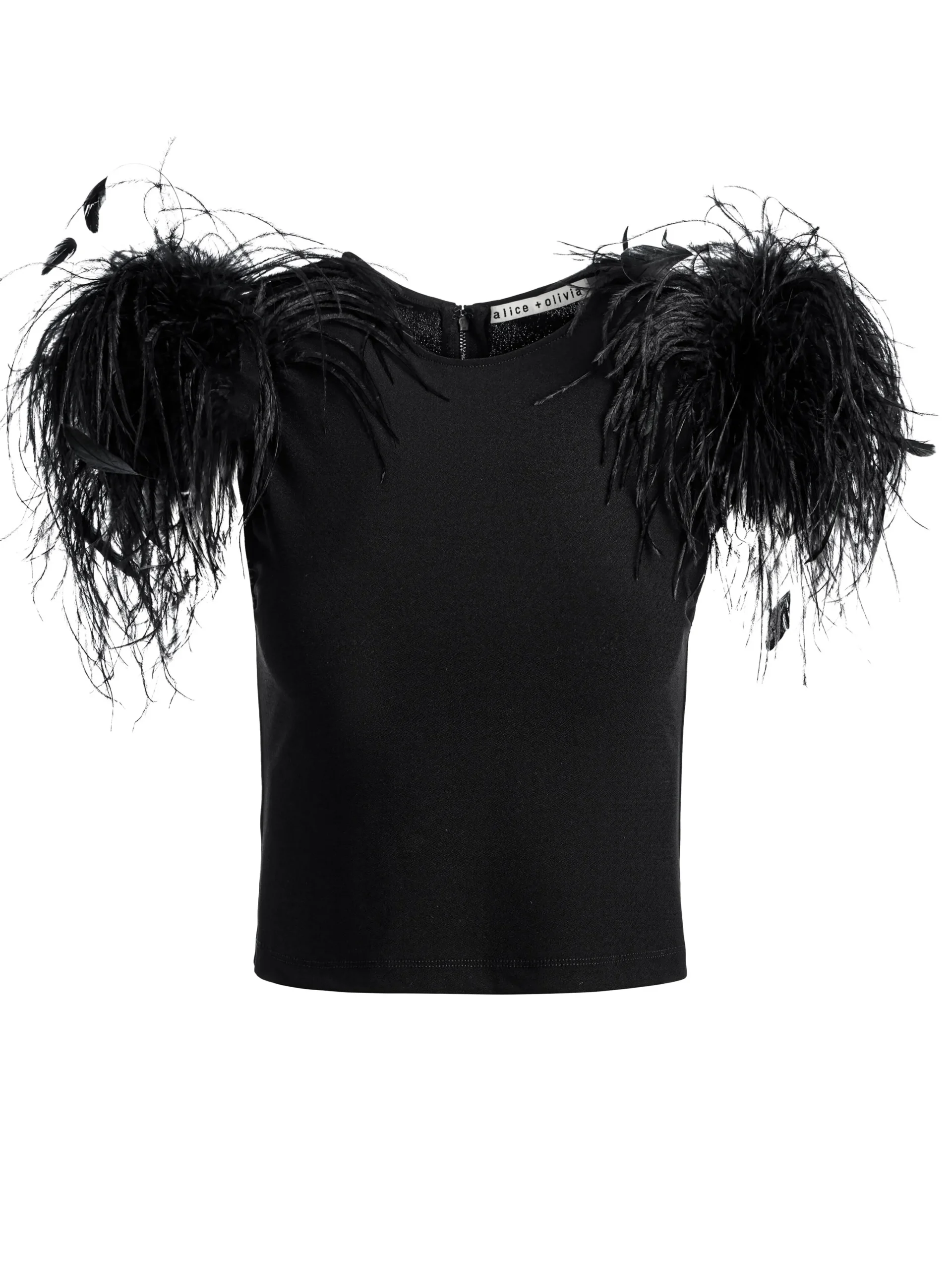 TAMICA FEATHER DETAIL TOP