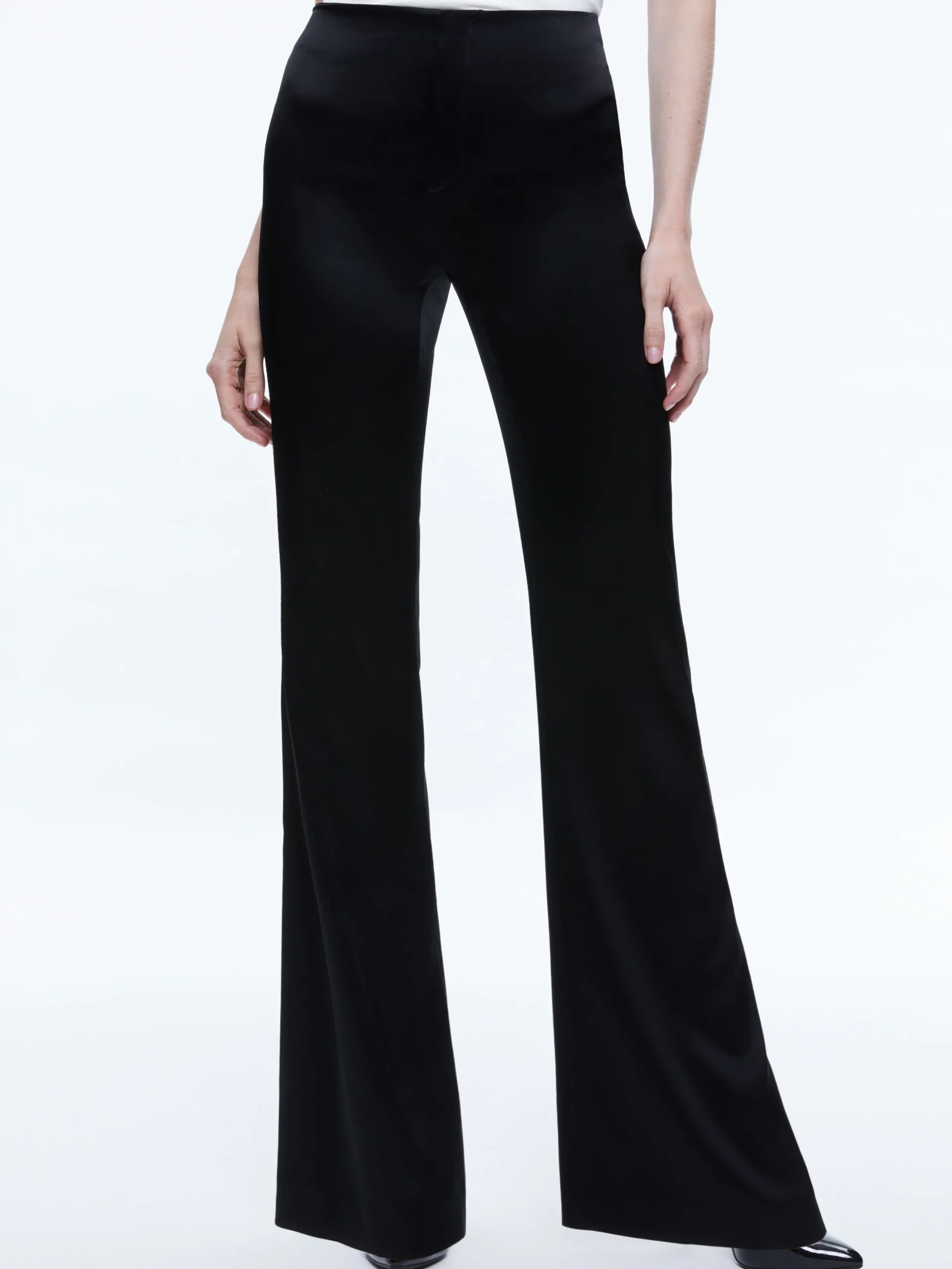 TEENY SATIN BOOTCUT PANT