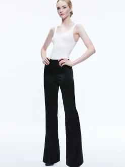 TEENY SATIN BOOTCUT PANT