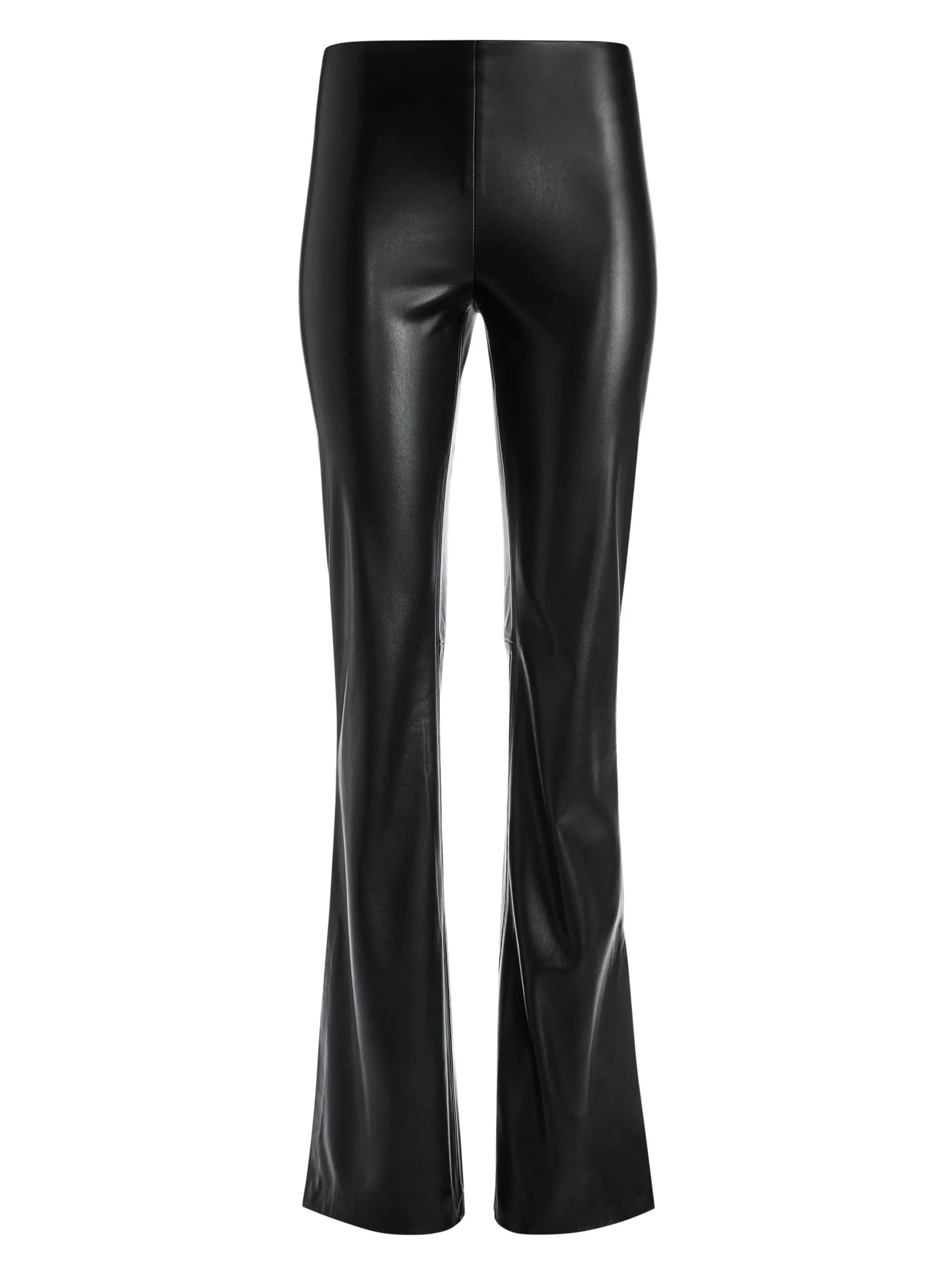 TEENY VEGAN LEATHER SIDE SLIT PANT