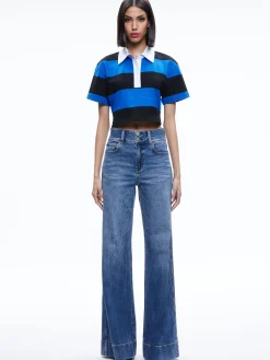 TREVA CROPPED POLO SHIRT