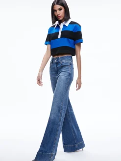 TREVA CROPPED POLO SHIRT