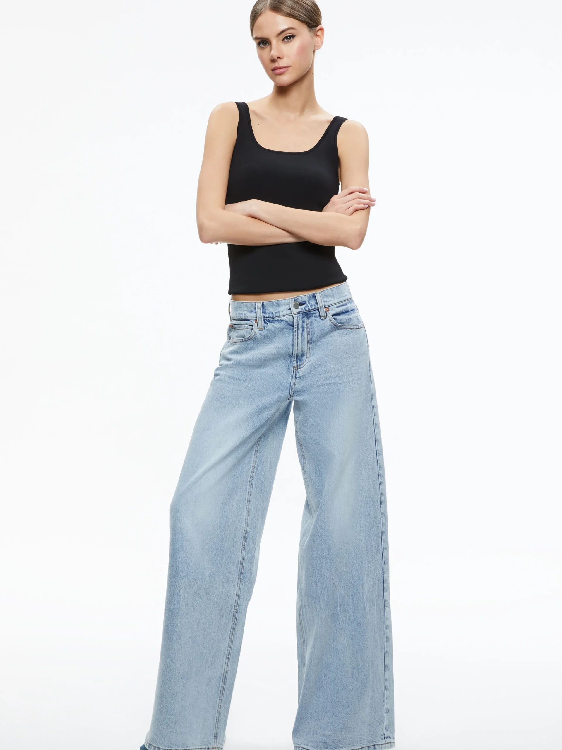 TRISH MID RISE BAGGY JEAN