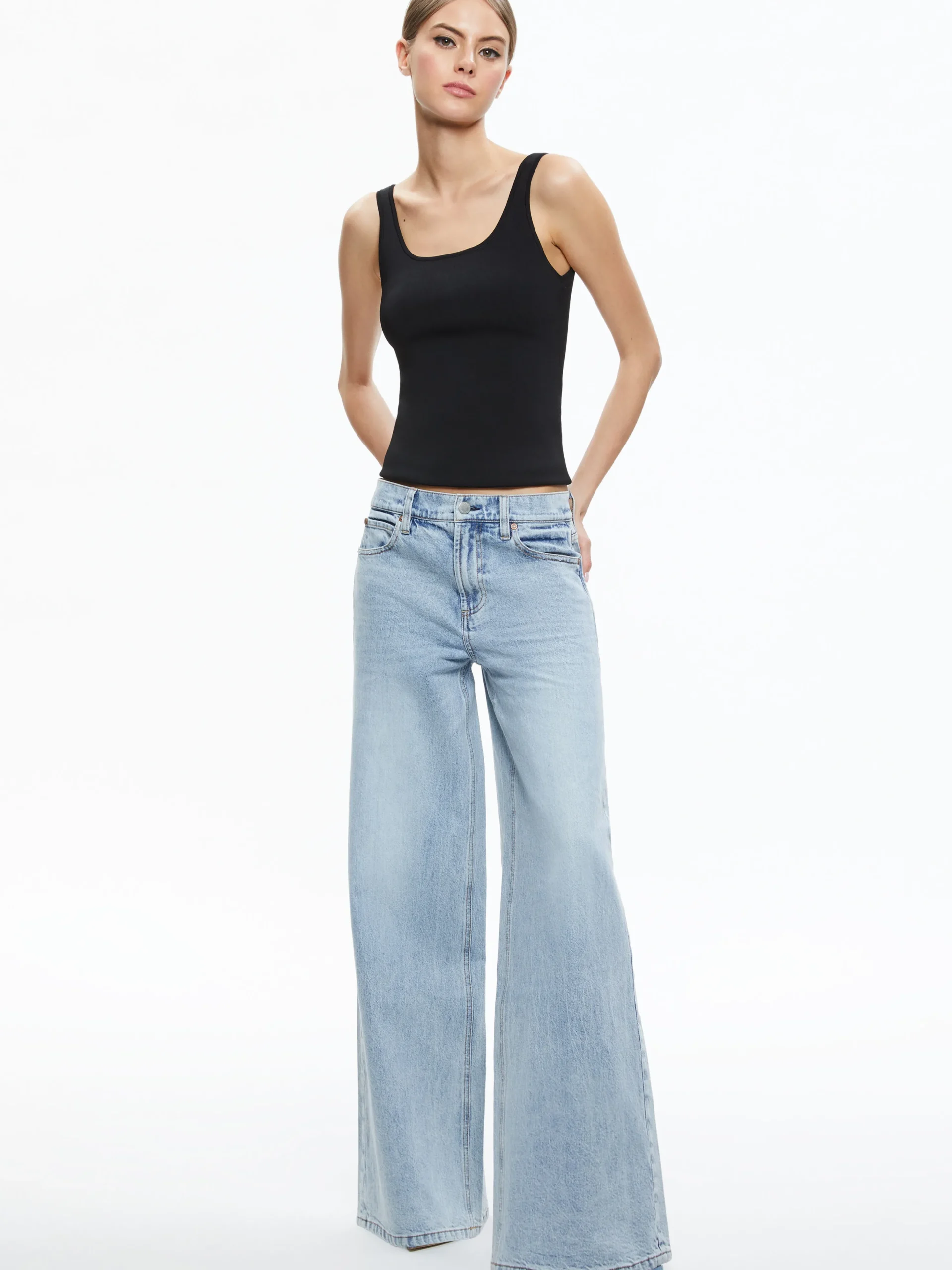 TRISH MID RISE BAGGY JEAN