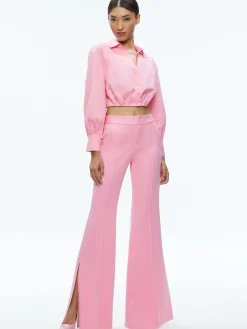 TRUDY CROPPED BUTTON DOWN