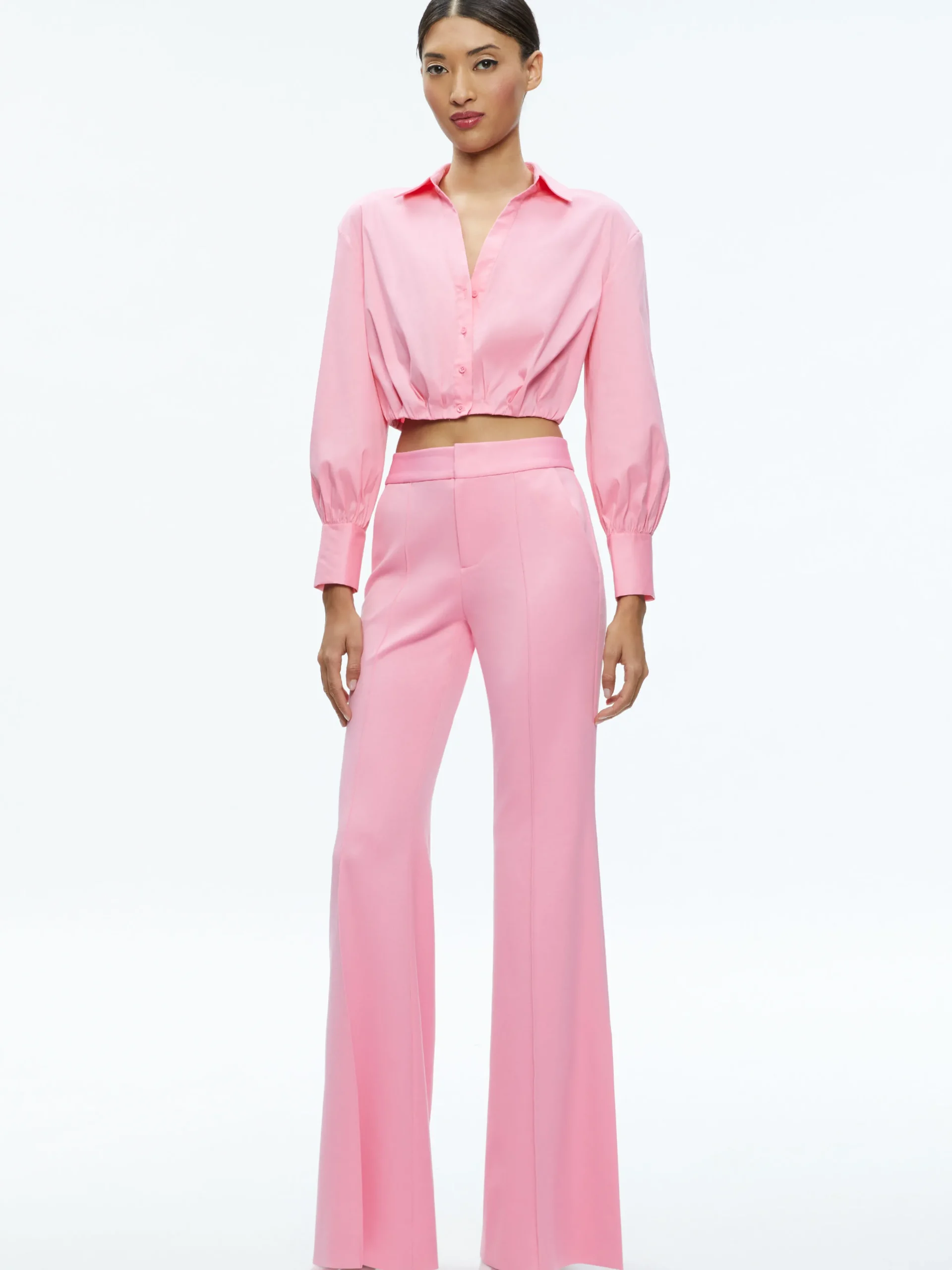 TRUDY CROPPED BUTTON DOWN