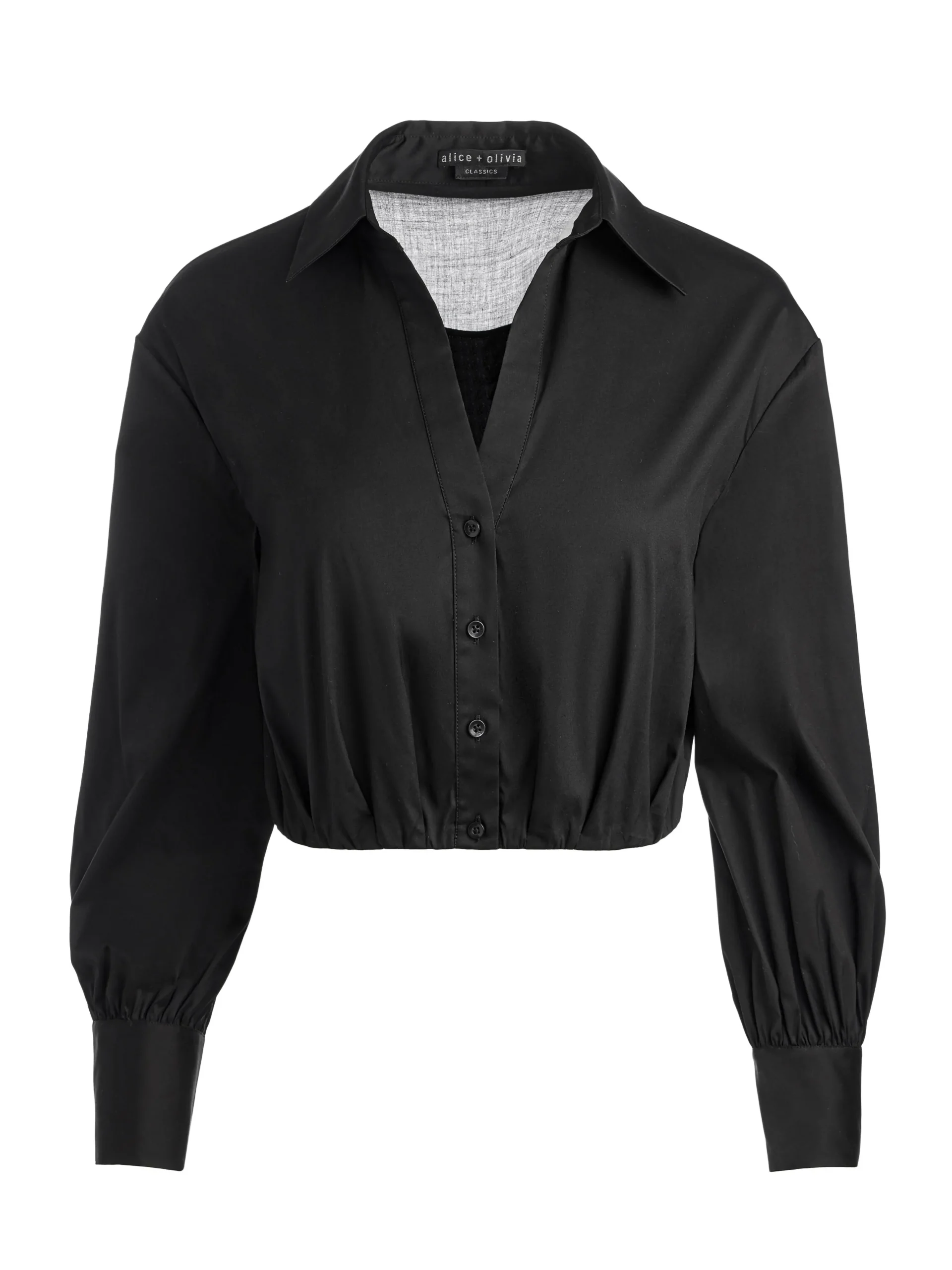 TRUDY CROPPED BUTTON DOWN