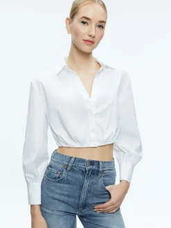 TRUDY CROPPED BUTTON DOWN