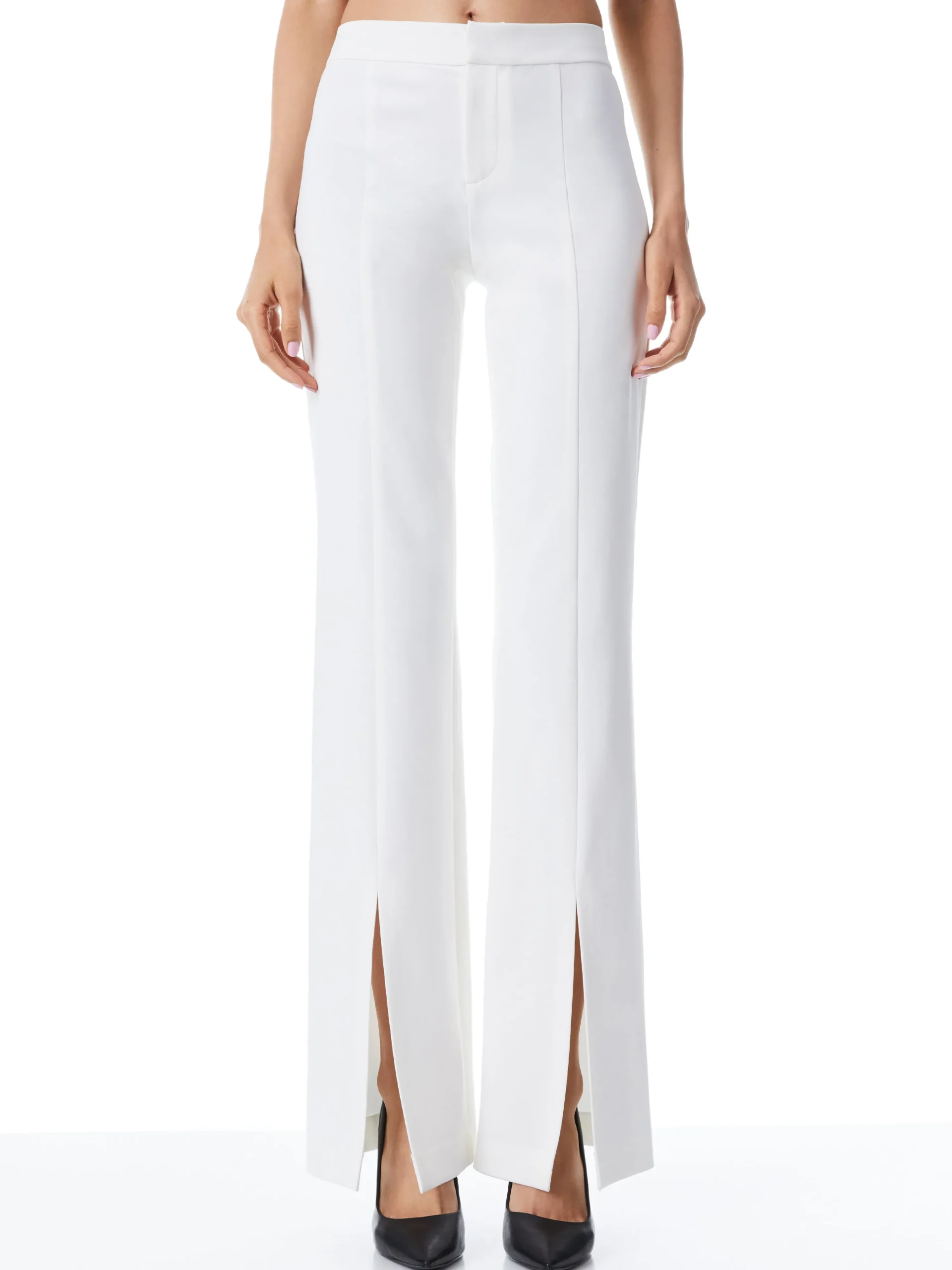 WALKER SLIM FRONT SLIT PANTS