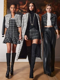 YARDLEY CROPPED FRAY HEM JACKET + DONALD TWEED SHORT