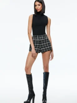 YARDLEY CROPPED FRAY HEM JACKET + DONALD TWEED SHORT