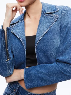 YARDLEY DENIM JACKET + TRISH MID RISE BAGGY JEAN