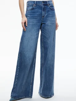 YARDLEY DENIM JACKET + TRISH MID RISE BAGGY JEAN